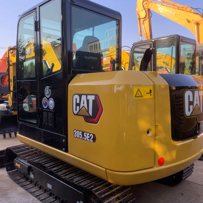 ساخت و ساز رنگ زرد Cat305 حفاری دست دوم حفاری استفاده شده Caterpillar 5400kg