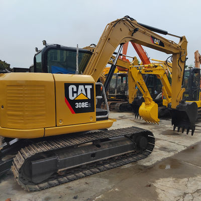 قدرتمندی زرد هیدرولیک استفاده شده CAT Excavator Crawler نوع 2nd Hand Diggers CAT308D
