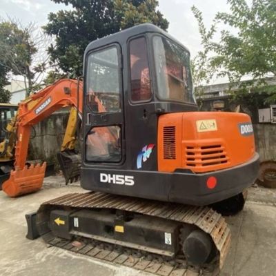 زمین های کشاورزی استفاده شده مینی حفاری DOOSAN 55 Crawler Excavator تجهیزات ساختمانی
