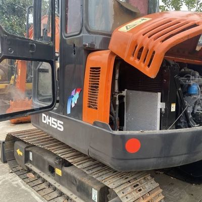 زمین های کشاورزی استفاده شده مینی حفاری DOOSAN 55 Crawler Excavator تجهیزات ساختمانی