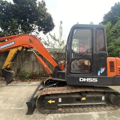 زمین های کشاورزی استفاده شده مینی حفاری DOOSAN 55 Crawler Excavator تجهیزات ساختمانی