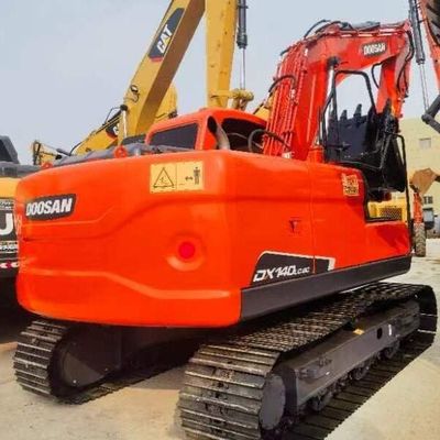استفاده شده دوسان DH140 12 تن خزنده حفاری زمین قدیمی ماشین آلات جابجایی