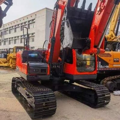 استفاده شده دوسان DH140 12 تن خزنده حفاری زمین قدیمی ماشین آلات جابجایی