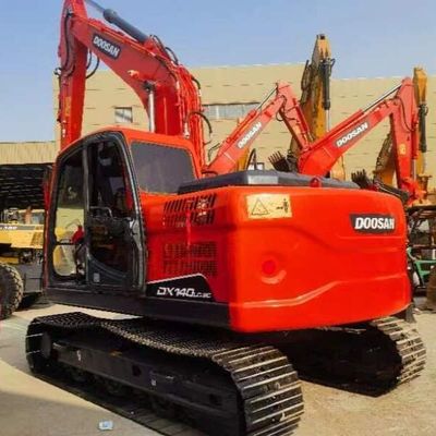استفاده شده دوسان DH140 12 تن خزنده حفاری زمین قدیمی ماشین آلات جابجایی