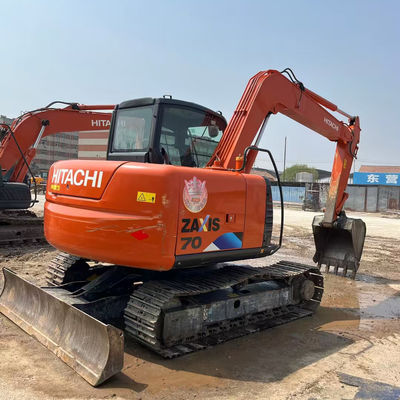هیتاچی ZX70 حفاری هیدرولیک مورد استفاده نوع حفاری 6510 کیلوگرم