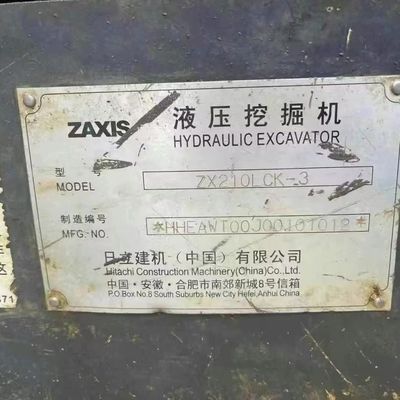 مینی هیدرولیک استفاده شده حفاری حفاری HITACHI Zax210 برای کار تخریب