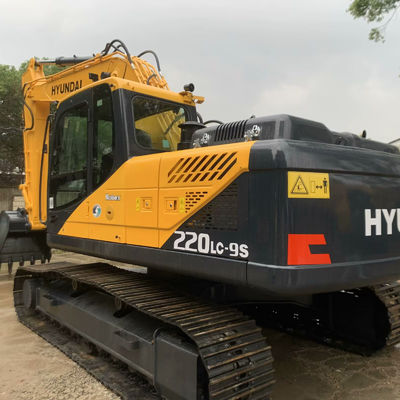 ماشین حفاری هیوندای 220lc-9s ماشین آلات ساختمانی 22400kg