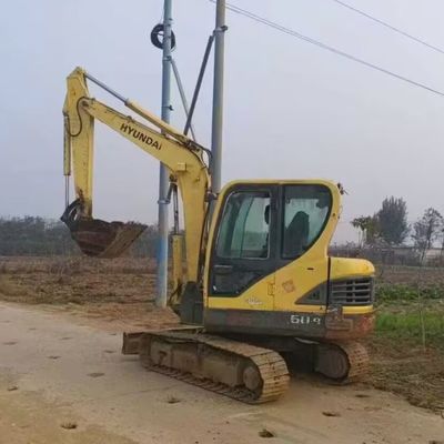 هیوندای دست دوم 60 Excavator Digger مینی هیدرولیک Crawler Excavator 5850kg