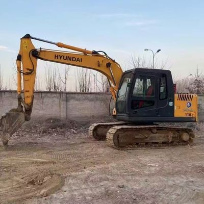 هیوندای R110-7 استفاده شده کاوشگر خزنده کاوشگر دست دوم 11200kg 0.30-0.59m3 سطل