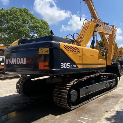 125KW استفاده شده Hyundai Excavator هیوندای 305lc-9s هیدرولیک کاوشگر کاوشگر زرد رنگ