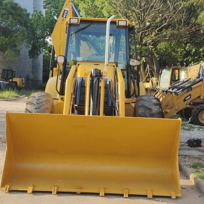 74.6kW JCB 4CX بارگذاری مورد استفاده زرد 4378kg لیفت دست دوم بارگذاری باکسو چرخ در حال حرکت