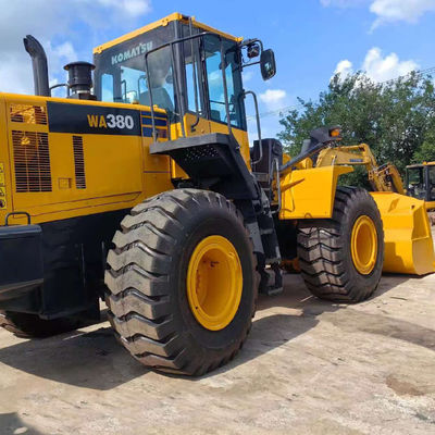 کار سنگین 146kW Komatsu WA380 استفاده شده چرخ بارگیری 5 تن بار برای کشاورزی