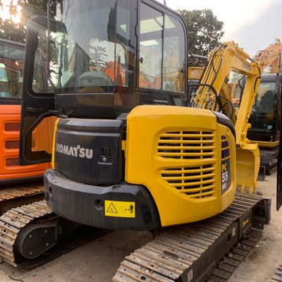 کاوشگر هیدرولیک کاوشگر استفاده شده Komatsu Pc55 5160kg برای حفاری پایه