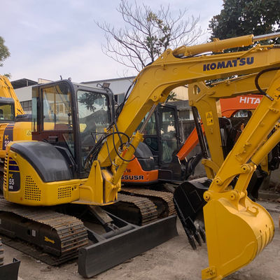 کاوشگر هیدرولیک کاوشگر استفاده شده Komatsu Pc55 5160kg برای حفاری پایه