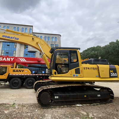 رنگ زرد Komatsu PC350 استفاده شده Komatsu Excavers 32300kg برای معادن ساختمانی