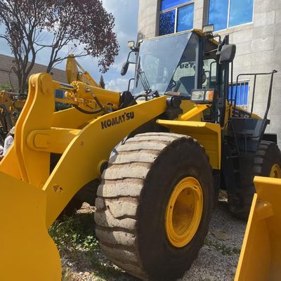 کار ساختمانی استفاده شده Komatsu WA470 Loader 204kW خنک کننده آب بارگیری های دست دوم