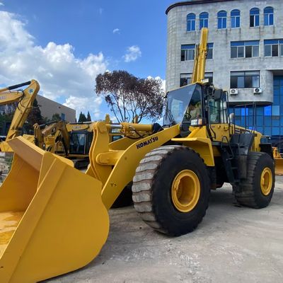 کار ساختمانی استفاده شده Komatsu WA470 Loader 204kW خنک کننده آب بارگیری های دست دوم