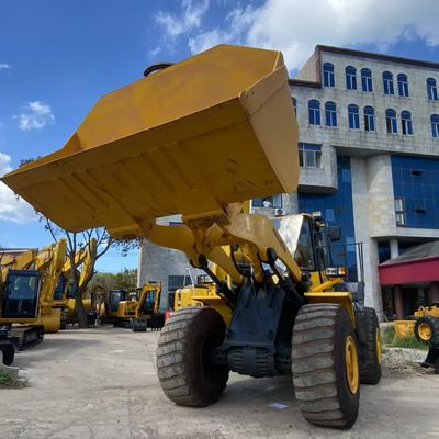 کار ساختمانی استفاده شده Komatsu WA470 Loader 204kW خنک کننده آب بارگیری های دست دوم