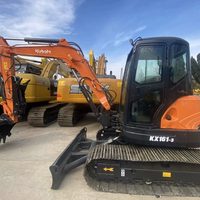 مینی حفاری ساختمانی Kubota 161-3 5675kg برای مهندسی ساخت و ساز