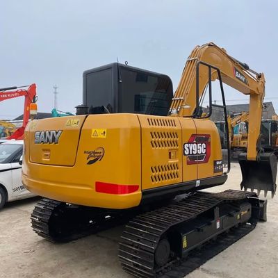 زرد استفاده شده مینی ماشین حفاری SANY 95c حفاری دست دوم 9180kg