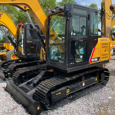 نوع کاوشگر استفاده شده Sany Excavator SANY SY75C ماشین آلات ساختمانی 7280 kg
