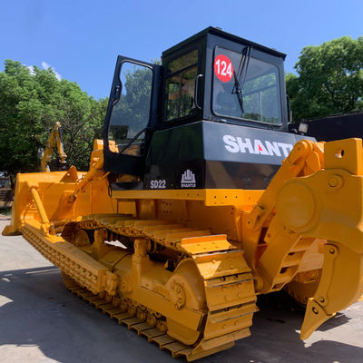 SHANTUI SD22 استفاده شده هیدرولیک کرولر بلدوزر 23400kg برای ساخت و ساز
