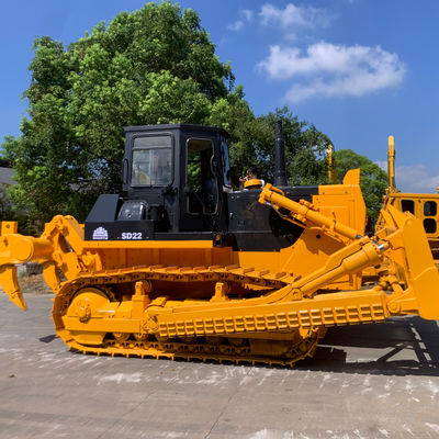 SHANTUI SD22 استفاده شده هیدرولیک کرولر بلدوزر 23400kg برای ساخت و ساز