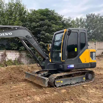 2000rpm 36.5kw استفاده شده VOLVO EC55D Excavator تجهیزات ساختمانی دست دوم
