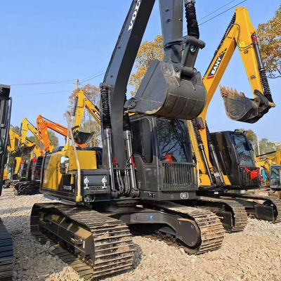 VOLVO EC140 حفاری هیدرولیک استفاده شده 77KW حفاری قدیمی ولوو کرولر کارایی بالا