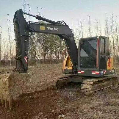 ولوو 80D استفاده شده مینی Excavator Digger 42kw 2100rpm برای ساخت جاده