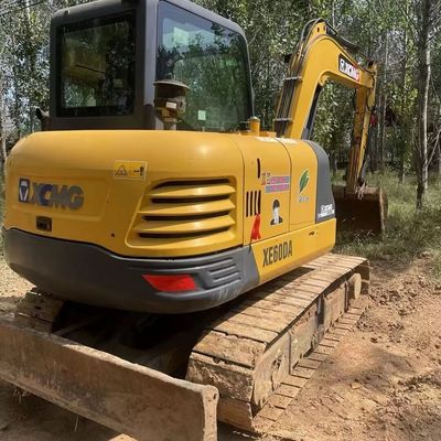 زرد استفاده شده XCMG Excavator Digger Xcmg 60DA ماشین حفاری کوچک