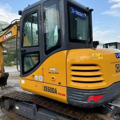 موتور دیزل استفاده شده مینی حفاری حفاری XCMG XE60DA حفاری هیدرولیک خزنده
