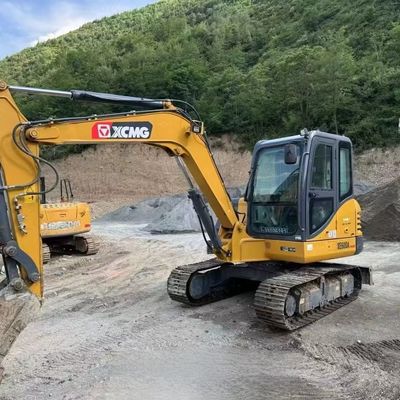 موتور دیزل استفاده شده مینی حفاری حفاری XCMG XE60DA حفاری هیدرولیک خزنده