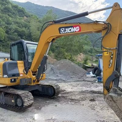 موتور دیزل استفاده شده مینی حفاری حفاری XCMG XE60DA حفاری هیدرولیک خزنده