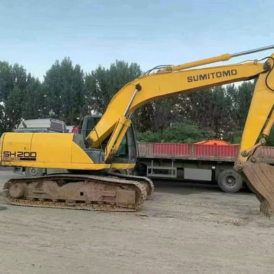 SUMITOMO SH200 استفاده شده Excavator خزنده 103kW تجهیزات حفاری مصرف کم