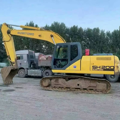 SUMITOMO SH200 استفاده شده Excavator خزنده 103kW تجهیزات حفاری مصرف کم