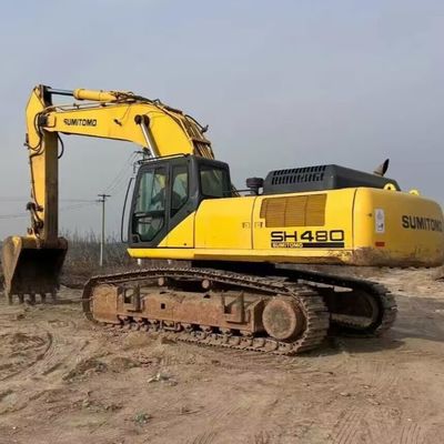 تجهیزات ساختمانی استفاده شده حفاری بزرگ SUMITOMO SH480 برای دستکاری مواد