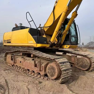 تجهیزات ساختمانی استفاده شده حفاری بزرگ SUMITOMO SH480 برای دستکاری مواد